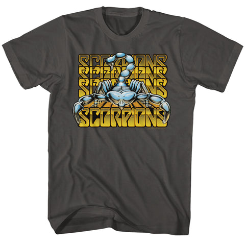 Scorpions Metallic Logos Adult T-Shirt