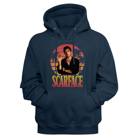 Scarface Miami Sunset Men's Sweatshirt With Hood