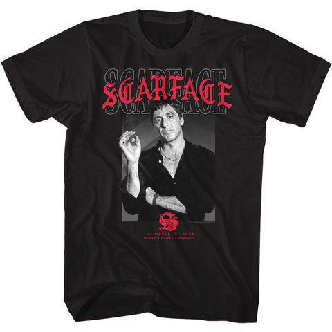 Scarface Text Layering 2 Men's T-Shirt