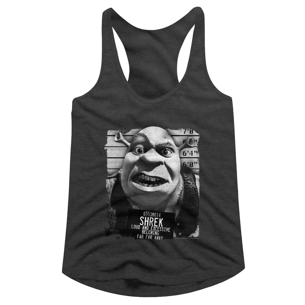 Shrek Shrek Mugshot Ladies Racerback