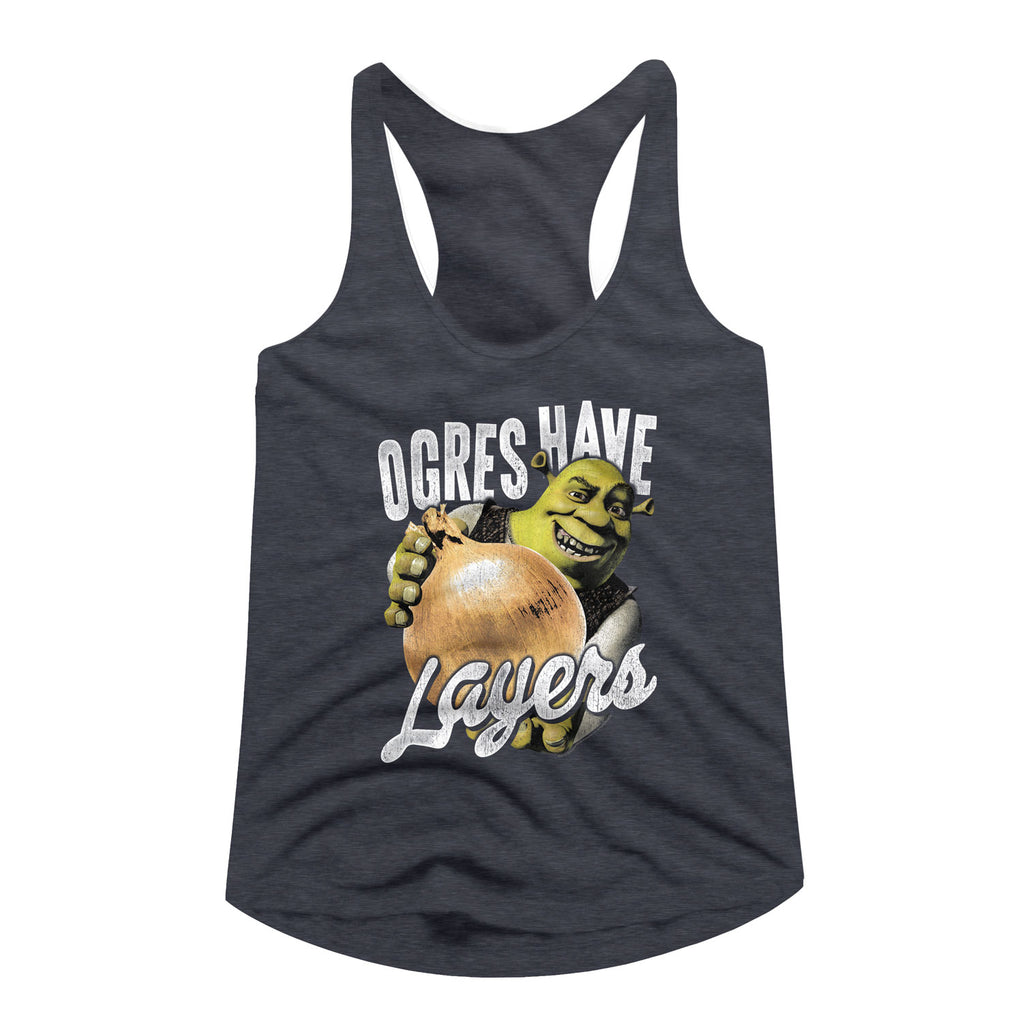 Shrek Layers Ladies Racerback