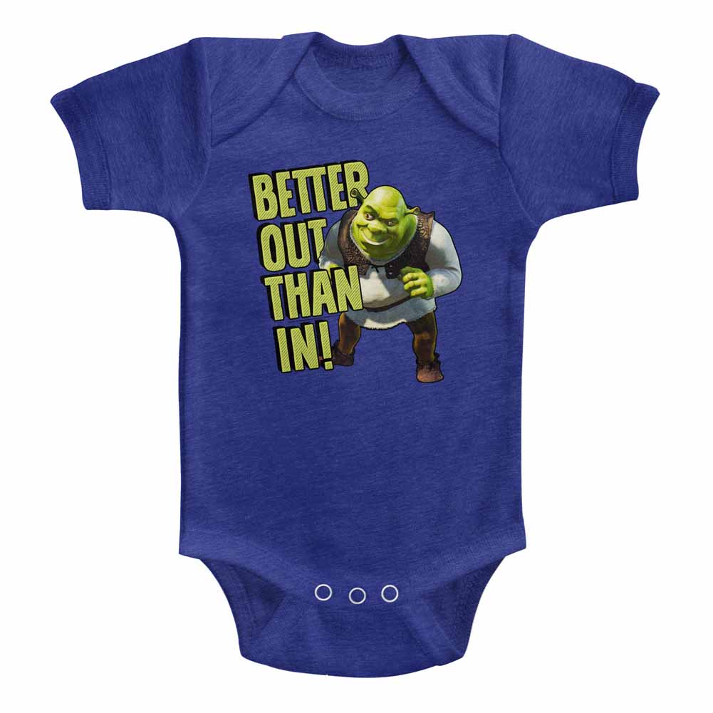 Shrek Better Out Baby Heather Bodysuit