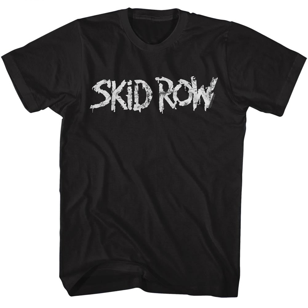 Skid Row Whitish Logo Adult T-Shirt