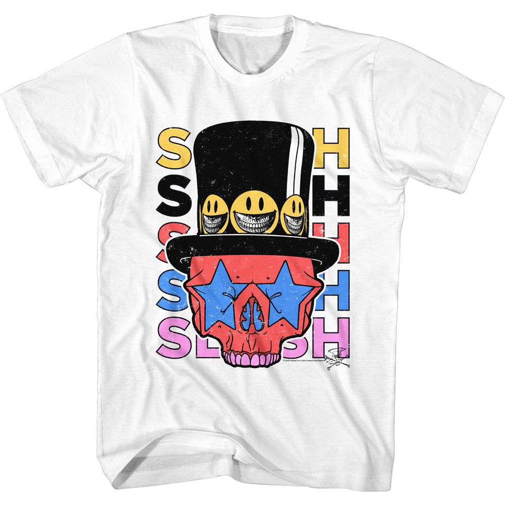 Slash Slash Skull & Hat Men's T-Shirt