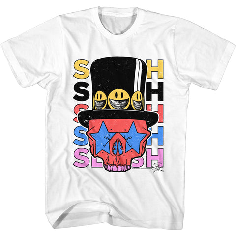 Slash Slash Skull & Hat Men's T-Shirt