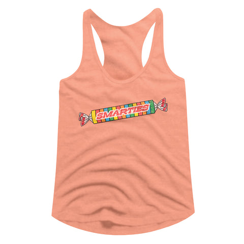 Smarties Logo Ladies Racerback