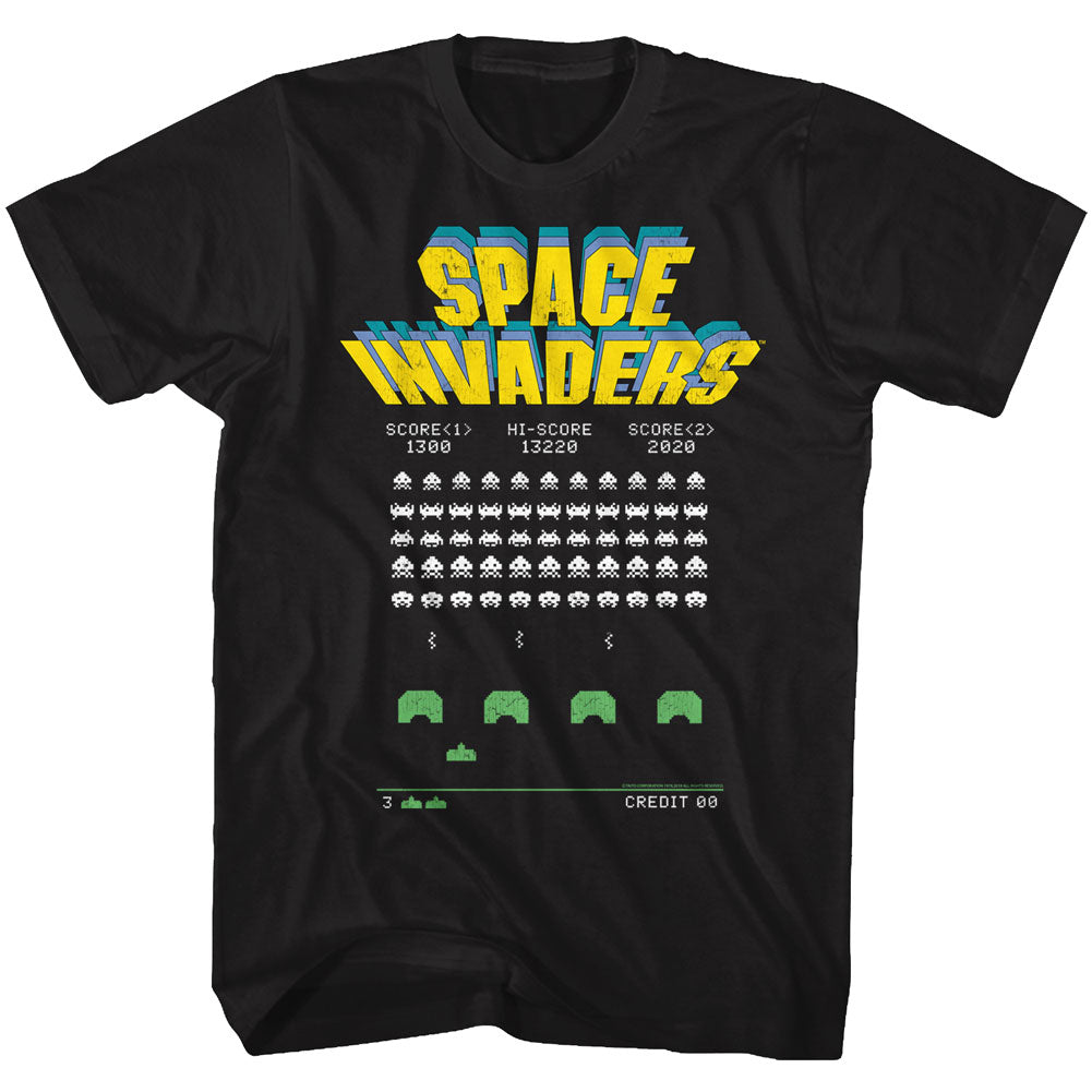 Space Invaders Old Screen Men's T-Shirt