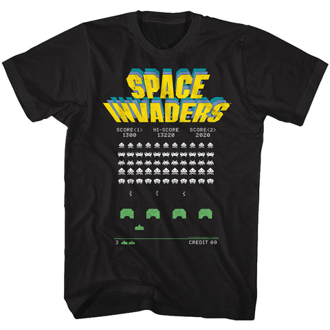 Space Invaders Old Screen Men's T-Shirt