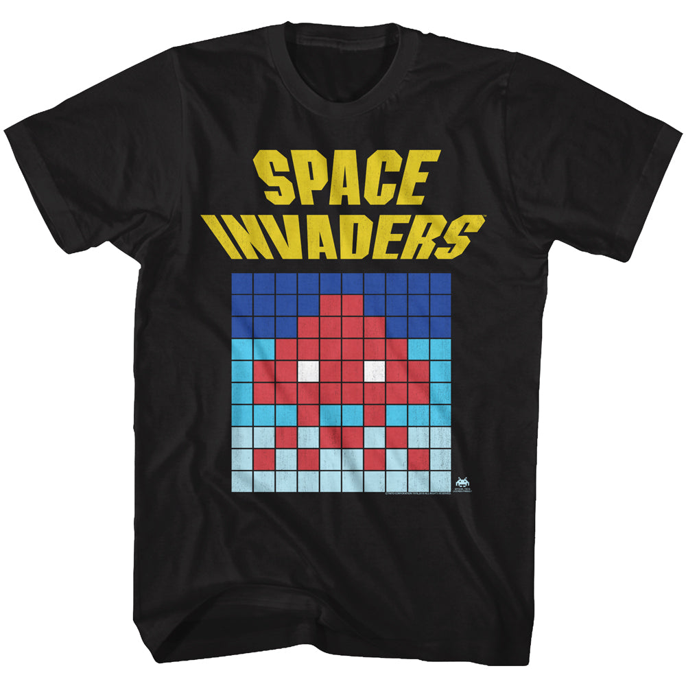 Space Invaders Big Ol Pixels Men's T-Shirt