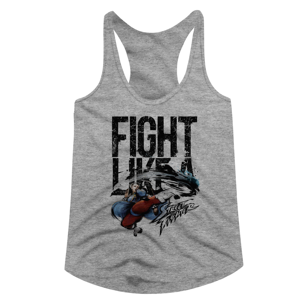 Street Fighter Fight Like A Women's Racerback