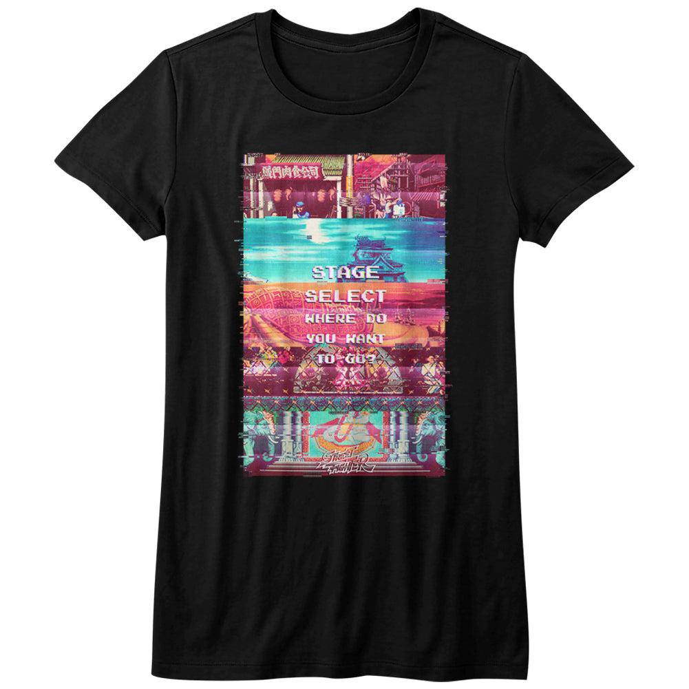 Street Fighter Stage Select Women's T-Shirt