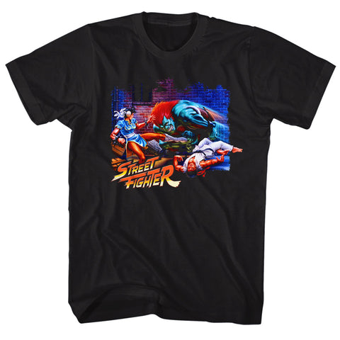 Street Fighter Alley Fight Men's T-Shirt