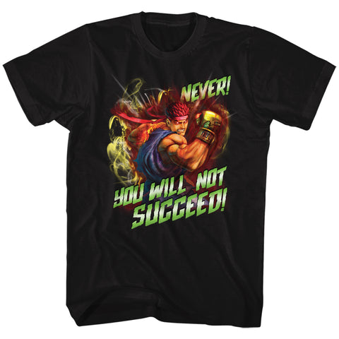 Street Fighter Never Succeed Men's T-Shirt