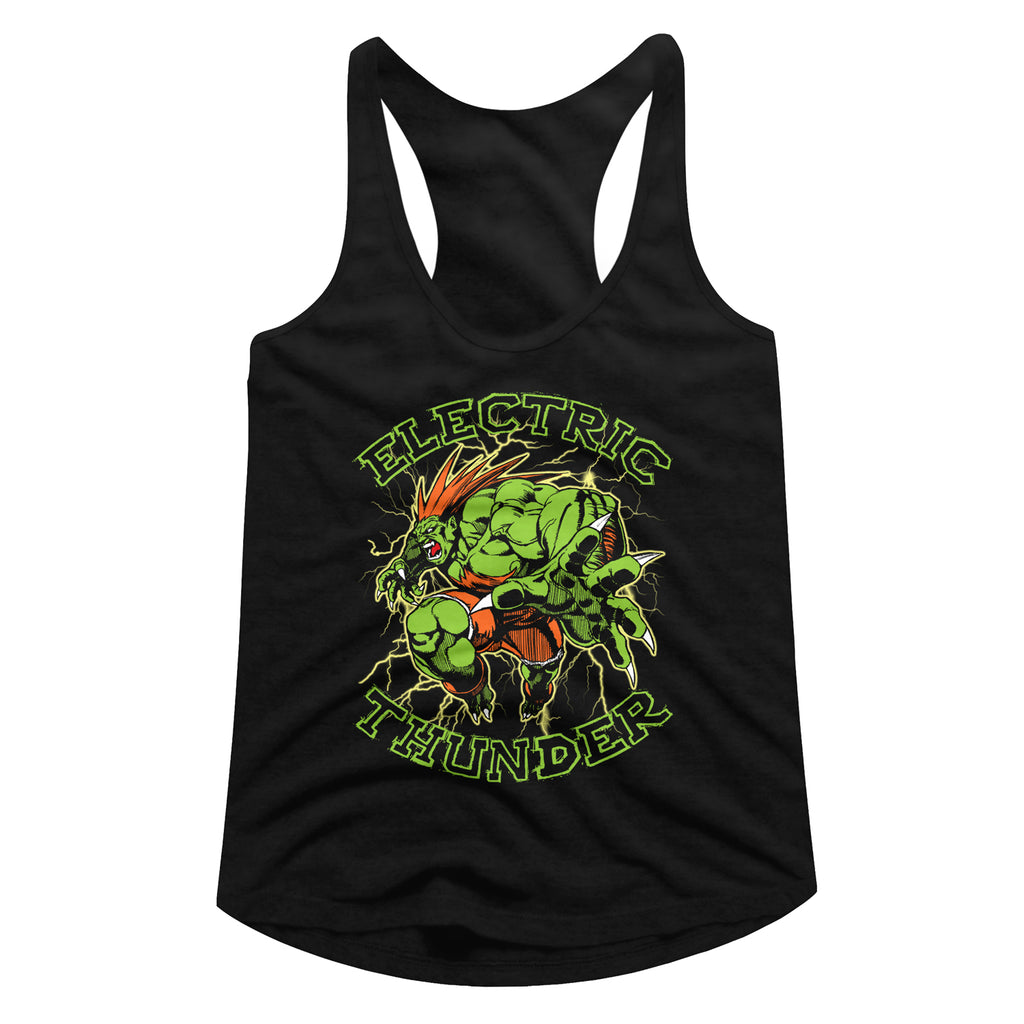 Street Fighter Electric Thunder Women's Racerback