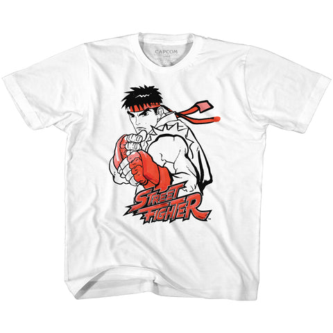 Street Fighter Ryu Red Youth T-Shirt