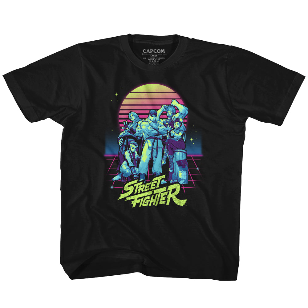 Street Fighter Synthwave Fighter Toddler T-Shirt
