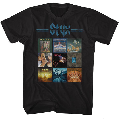 Styx Album Grid Adult T-Shirt
