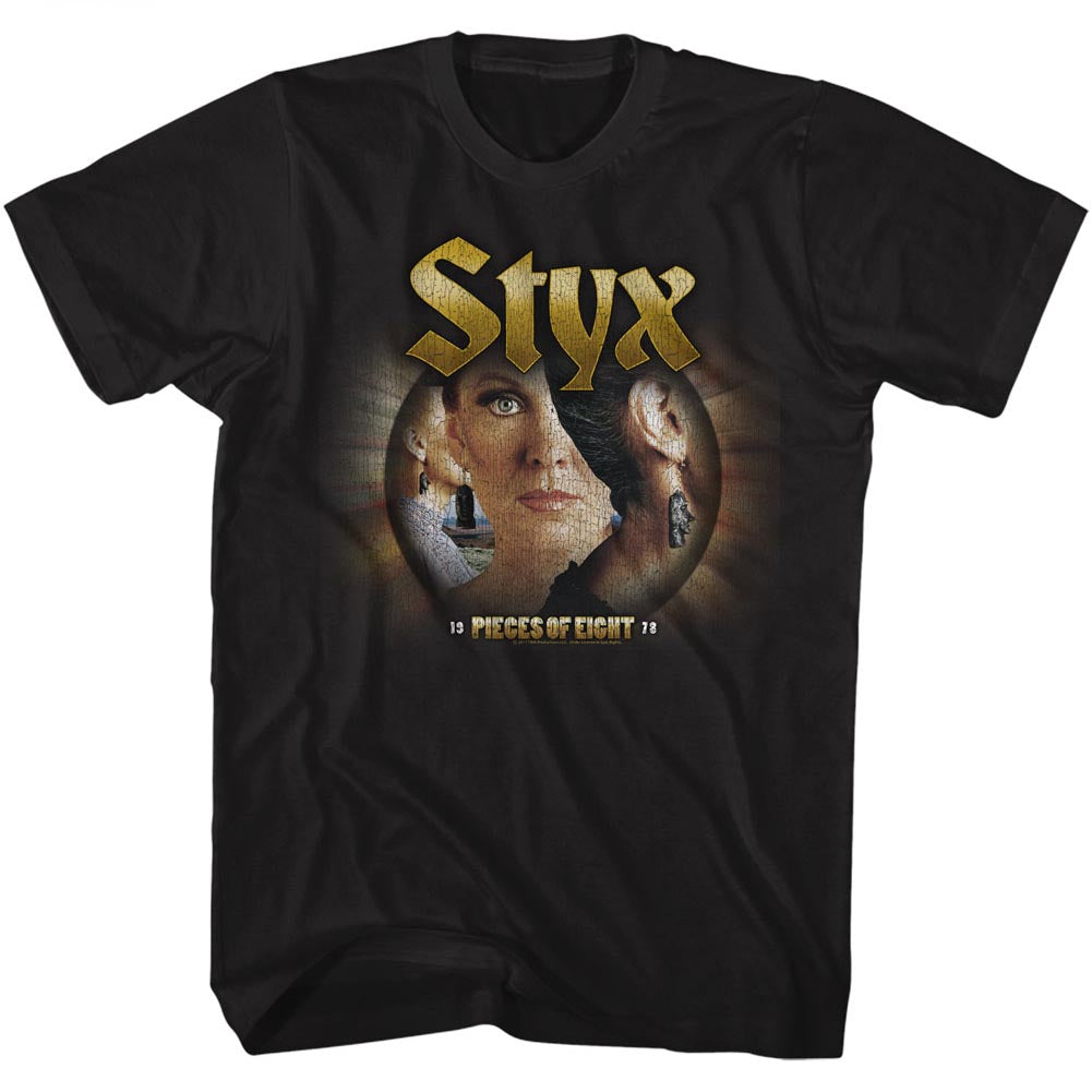 Styx Pieces Of Eight Adult T-Shirt