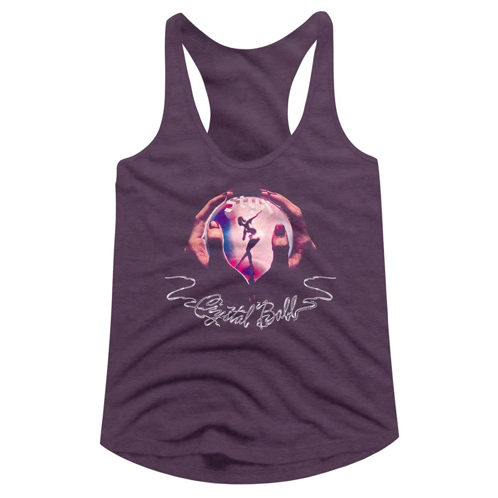 Styx Crystal Ball Ladies Racerback