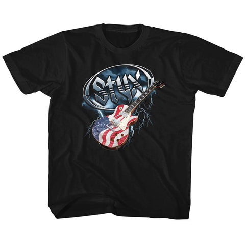 Styx Flag Guitar Toddler T-Shirt