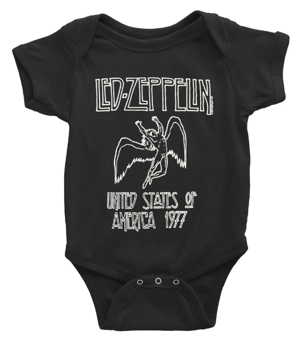 Led Zeppelin 1977 Baby One Piece
