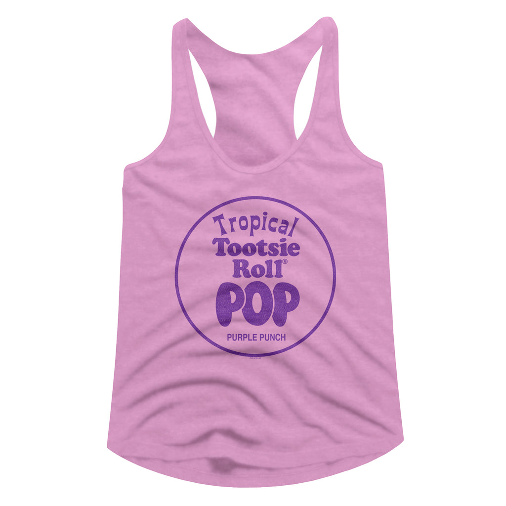 Tootsie Roll Purple Punch Ladies Racerback