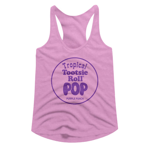 Tootsie Roll Purple Punch Ladies Racerback