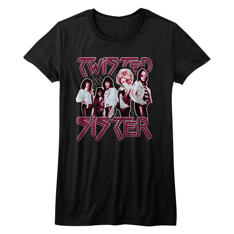 Twisted Sister Pretty In Pink Ladies T-Shirt