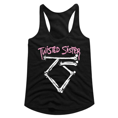 Twisted Sister Bone Logo Ladies Racerback