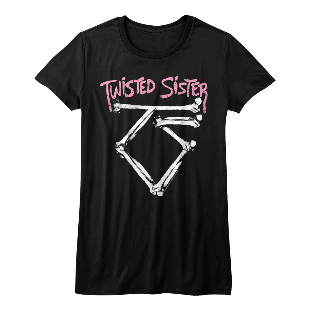 Twisted Sister Bone Logo Ladies T-Shirt