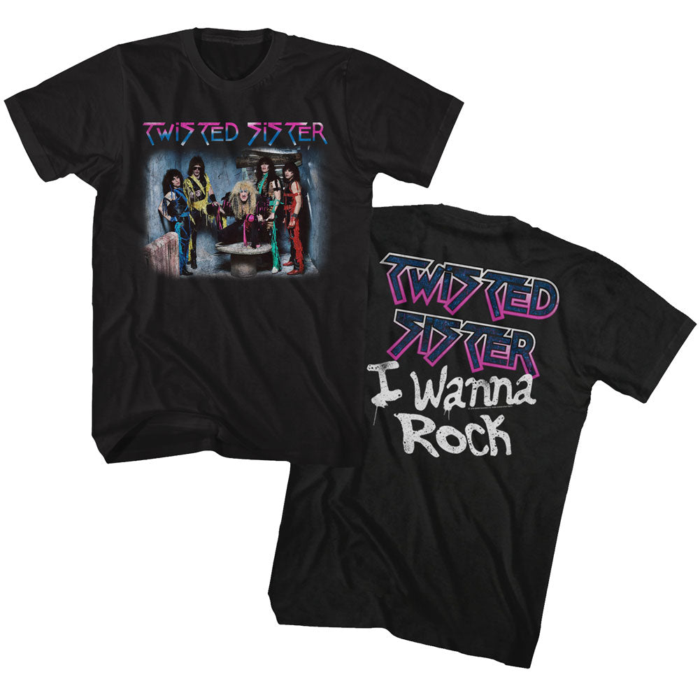 Twisted Sister I Wanna Rock Adult T-Shirt