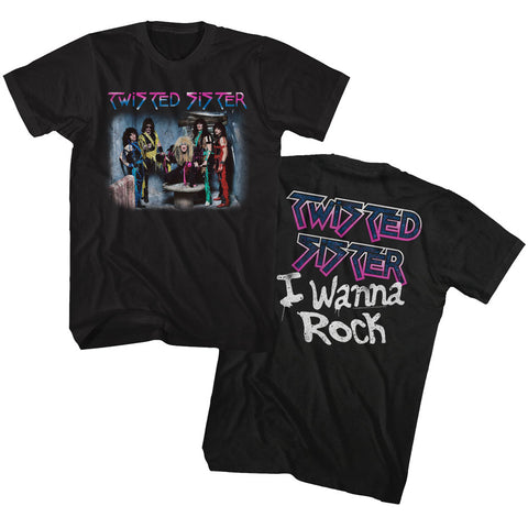 Twisted Sister I Wanna Rock Adult T-Shirt