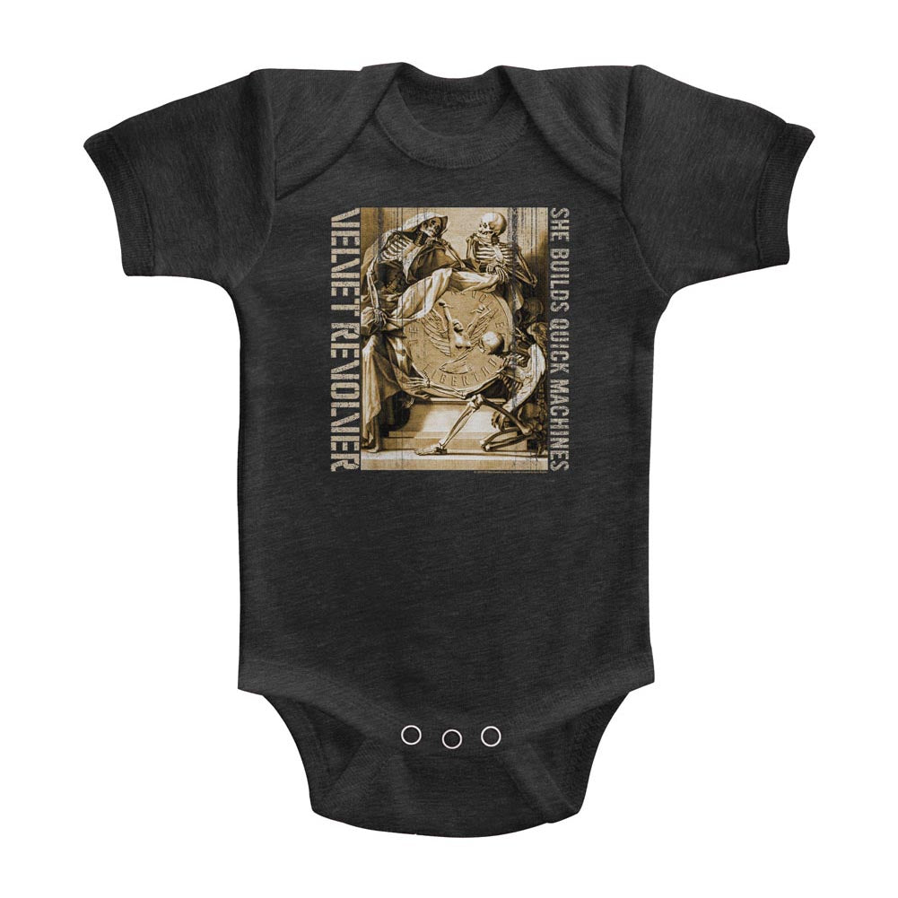 Velvet Revolver Quick Machines Infant Heather Bodysuit