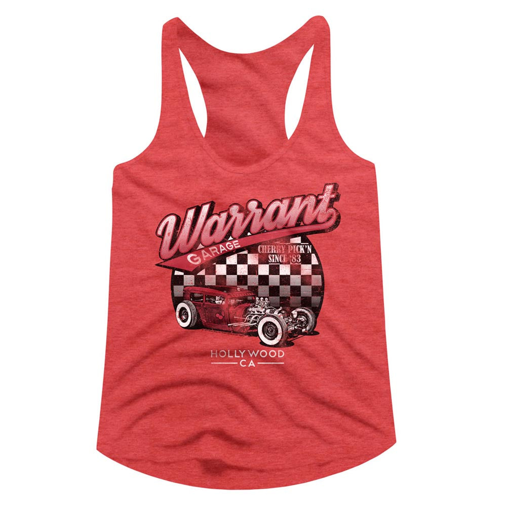 Warrant Warrant Garage Ladies Racerback