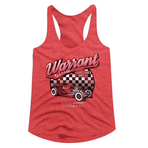 Warrant Warrant Garage Ladies Racerback