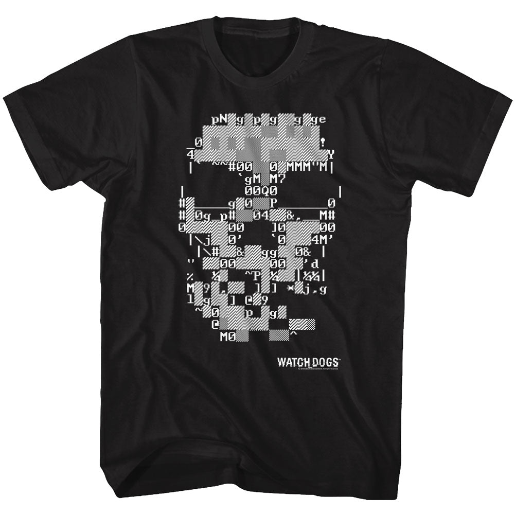 Watchdogs Ascii Skull Men's T-Shirt