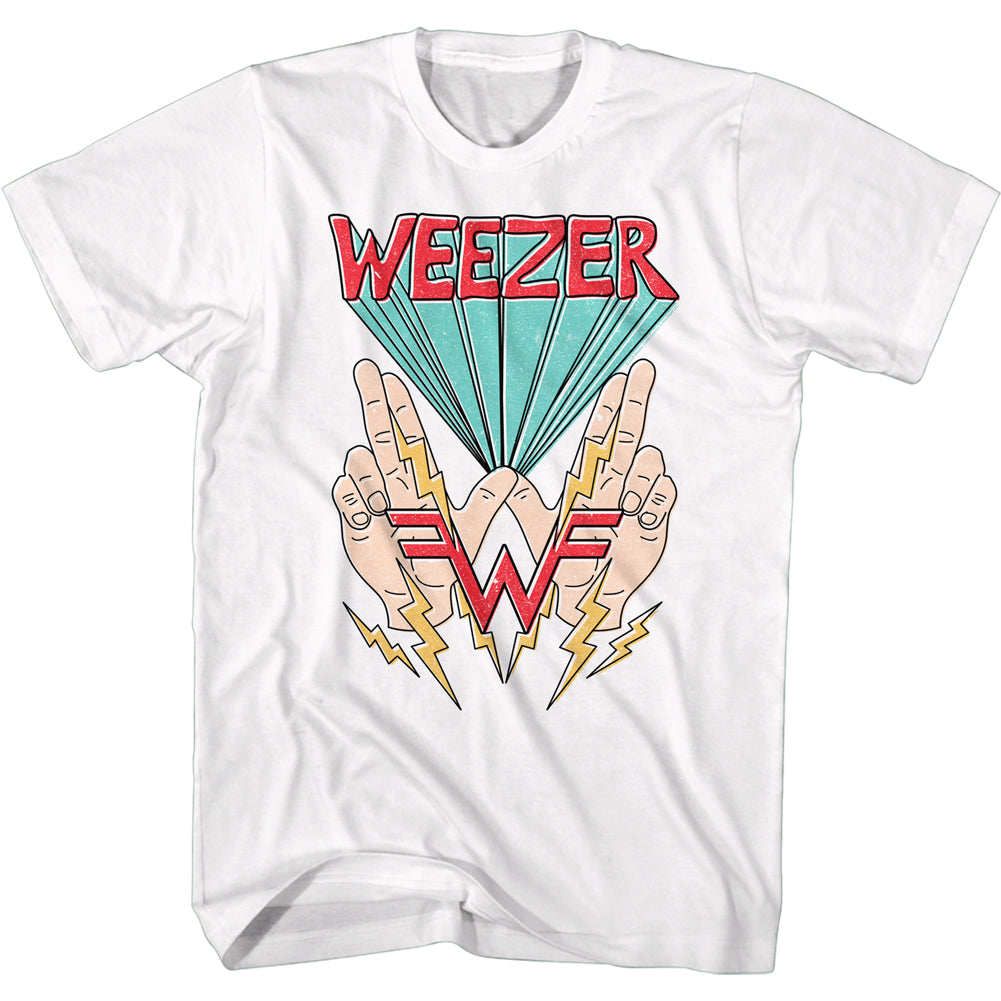 Weezer W Hands & Lightning Men's T-Shirt