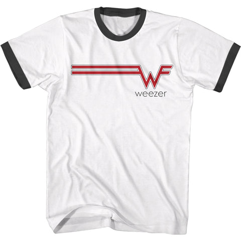 Weezer W Streak Men's Ringer T-Shirt
