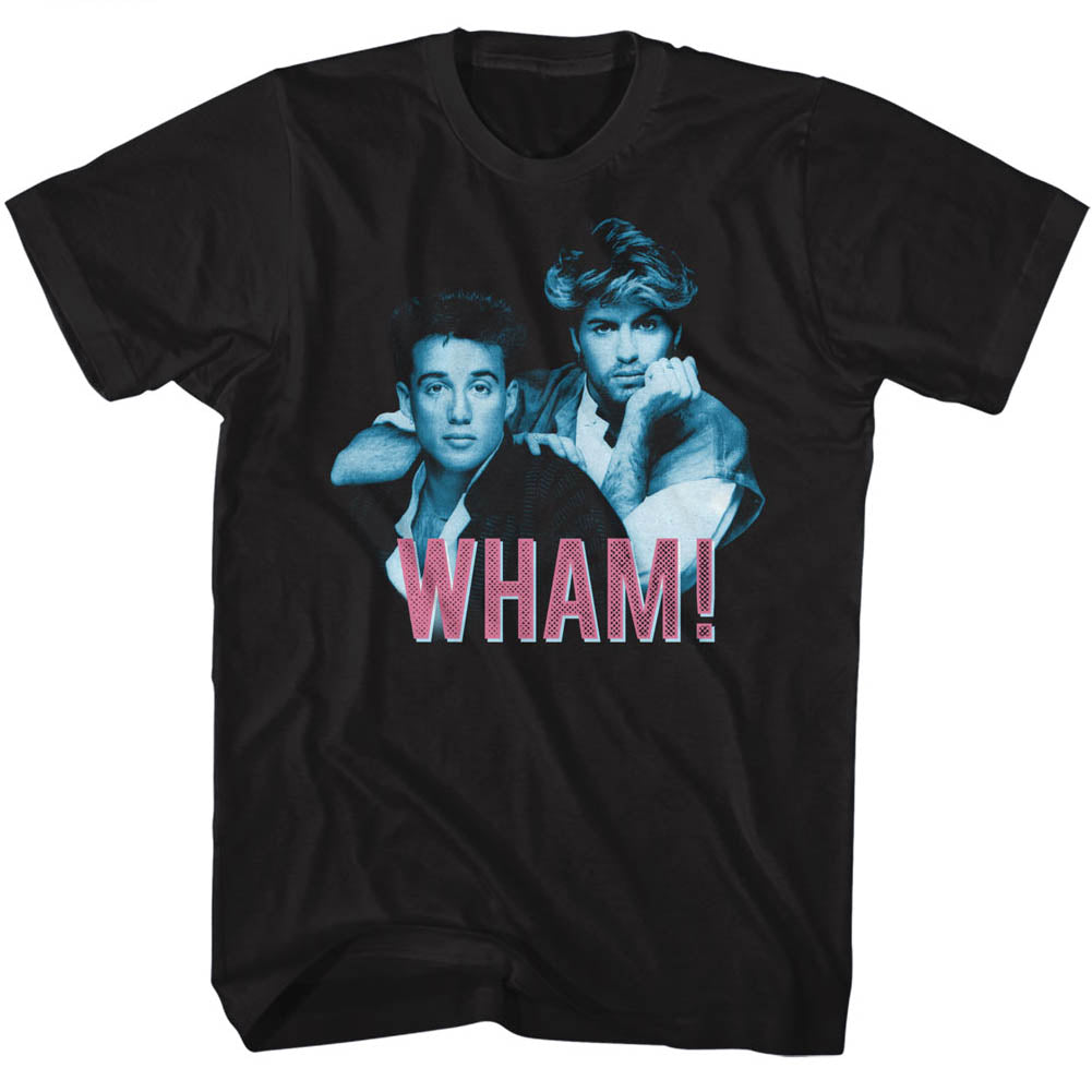 Wham Blue Pink Adult T-Shirt