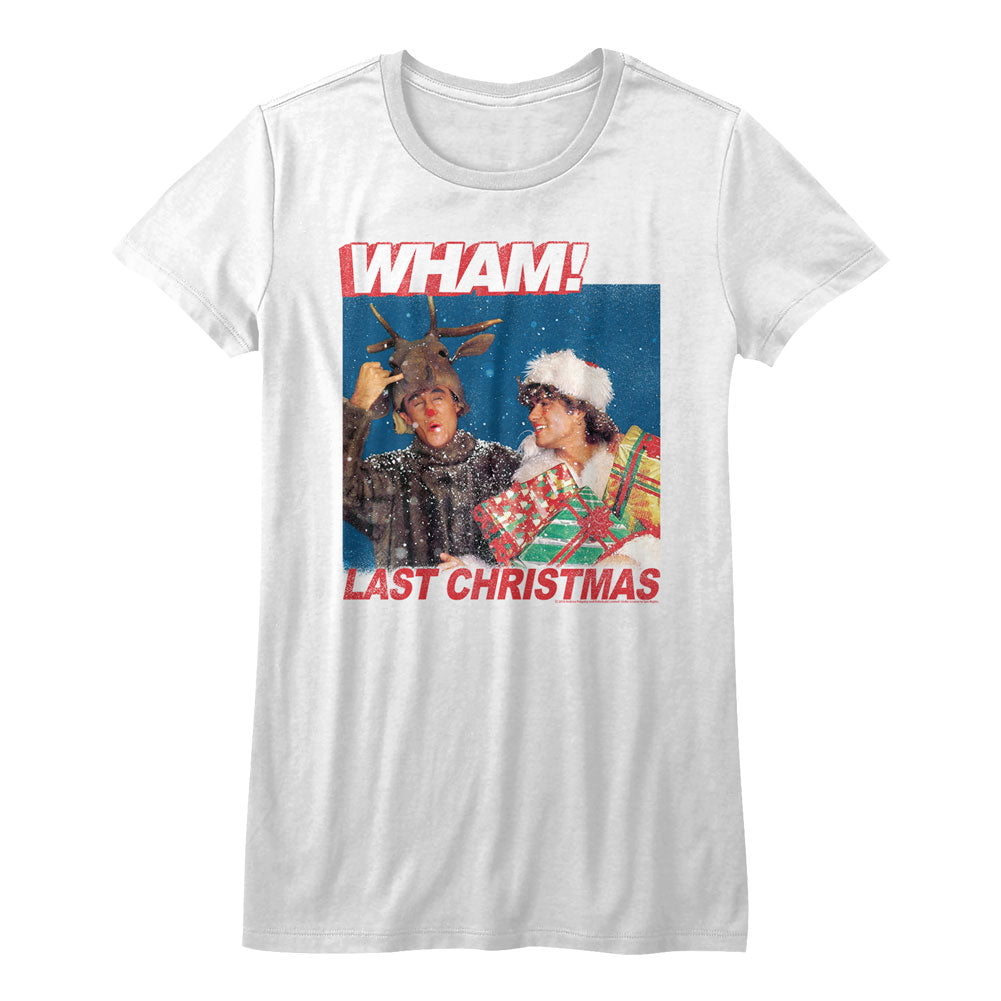 Wham Last Christmas Lyrics Ladies T-Shirt