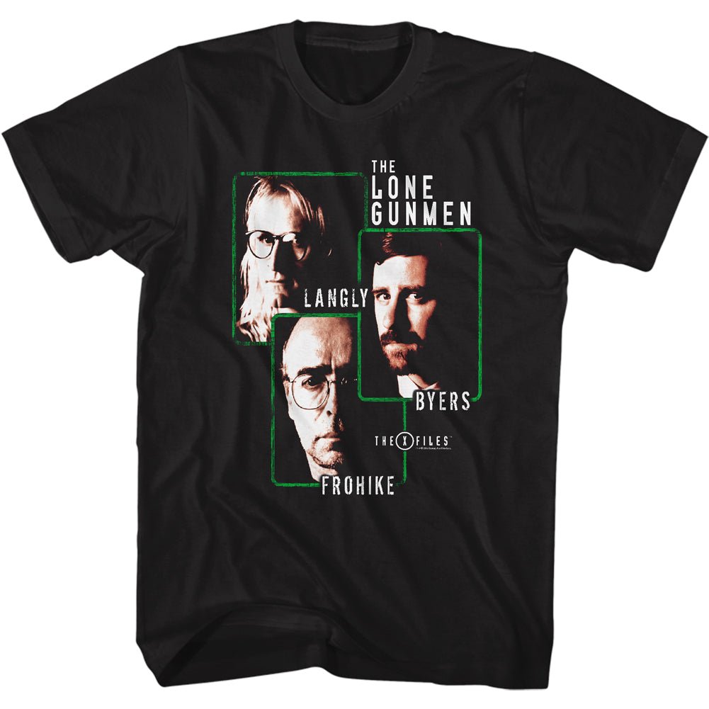 Xfiles Gunmen In Squares Men's T-Shirt