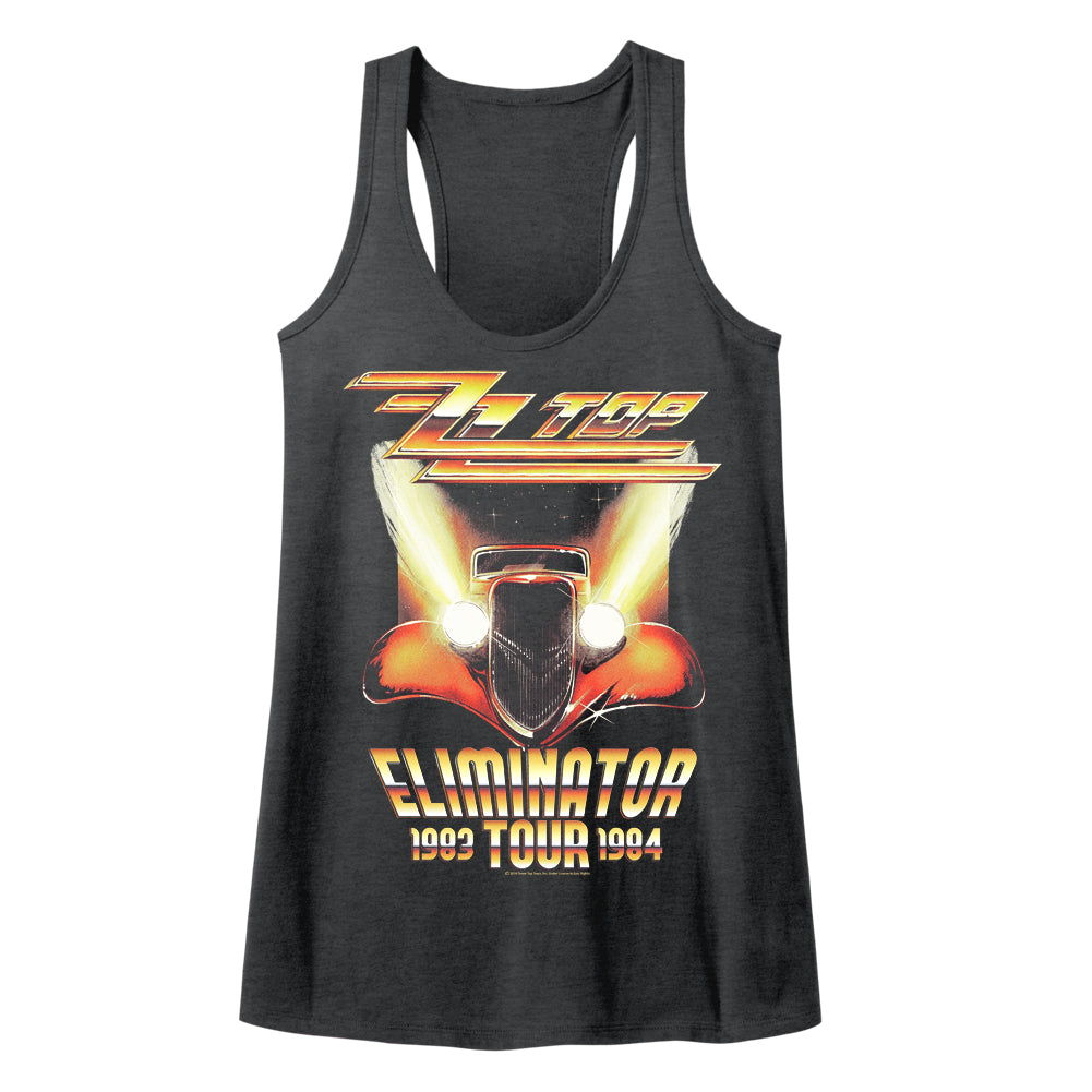 ZZ Top Eliminator Tour Ladies Racerback