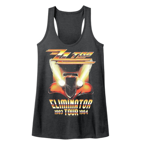 ZZ Top Eliminator Tour Ladies Racerback