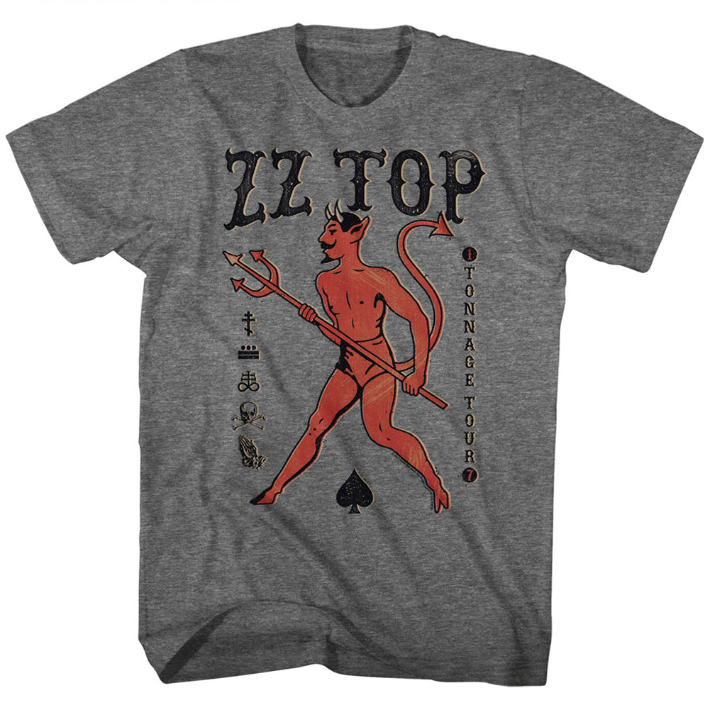 Zz Top Tonnage Tour Adult T-Shirt