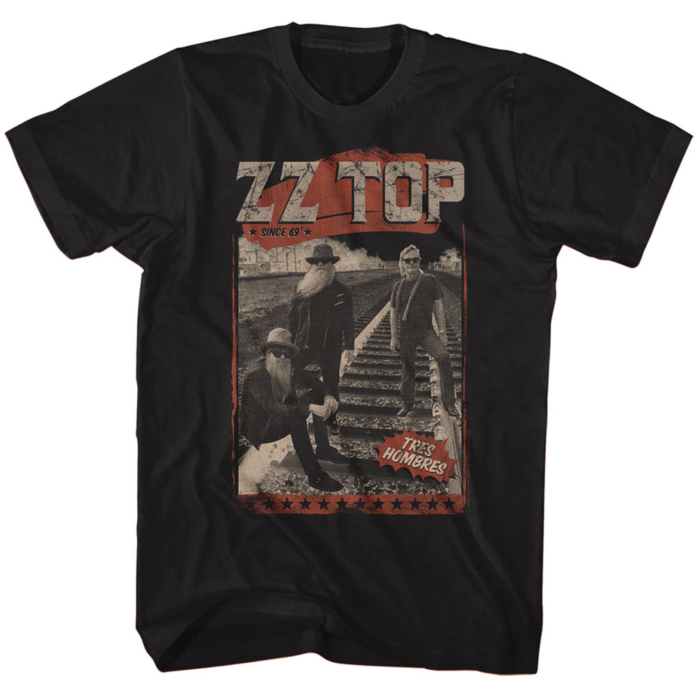 Zz Top Hombres Track Adult T-Shirt