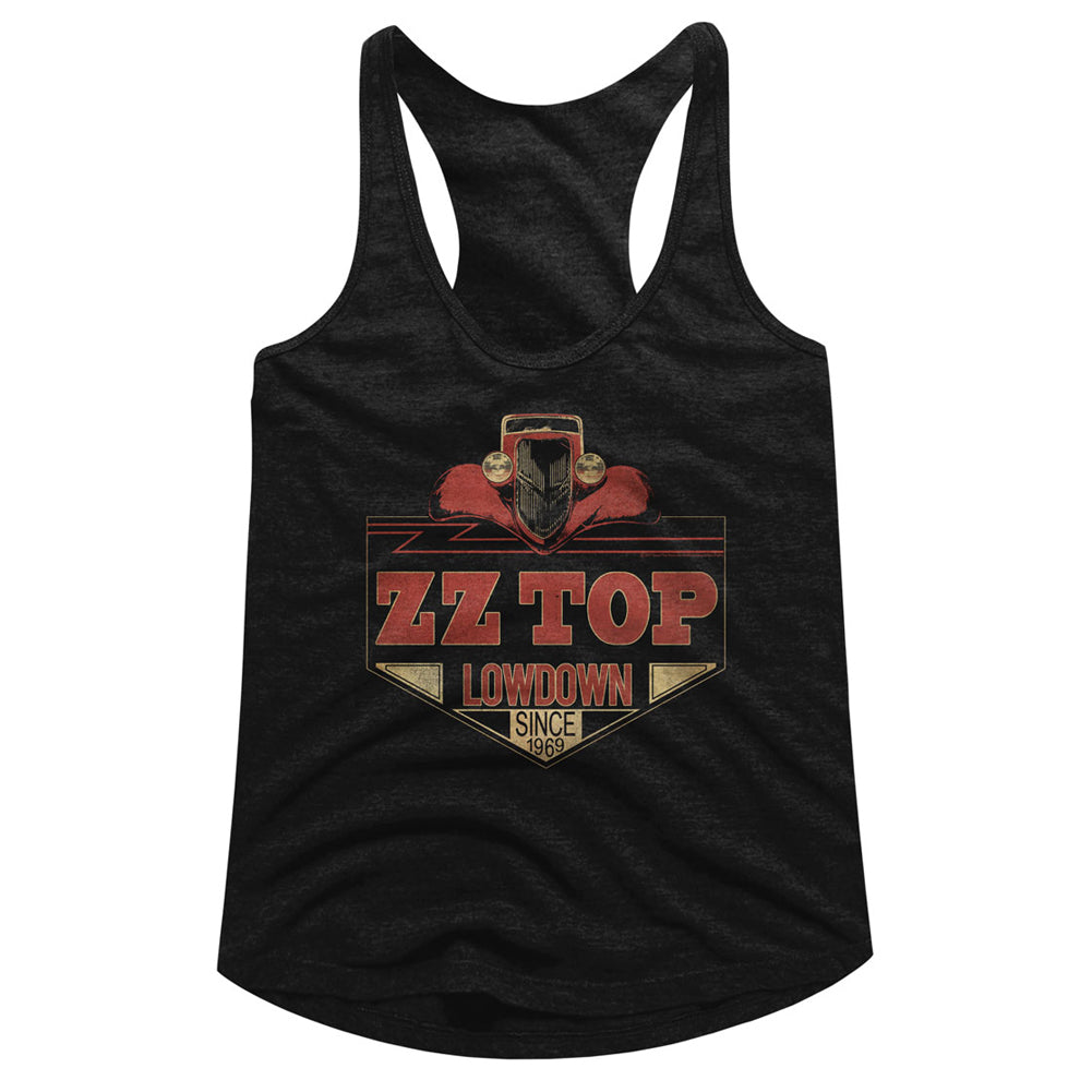ZZ Top Lowdown Ladies Racerback