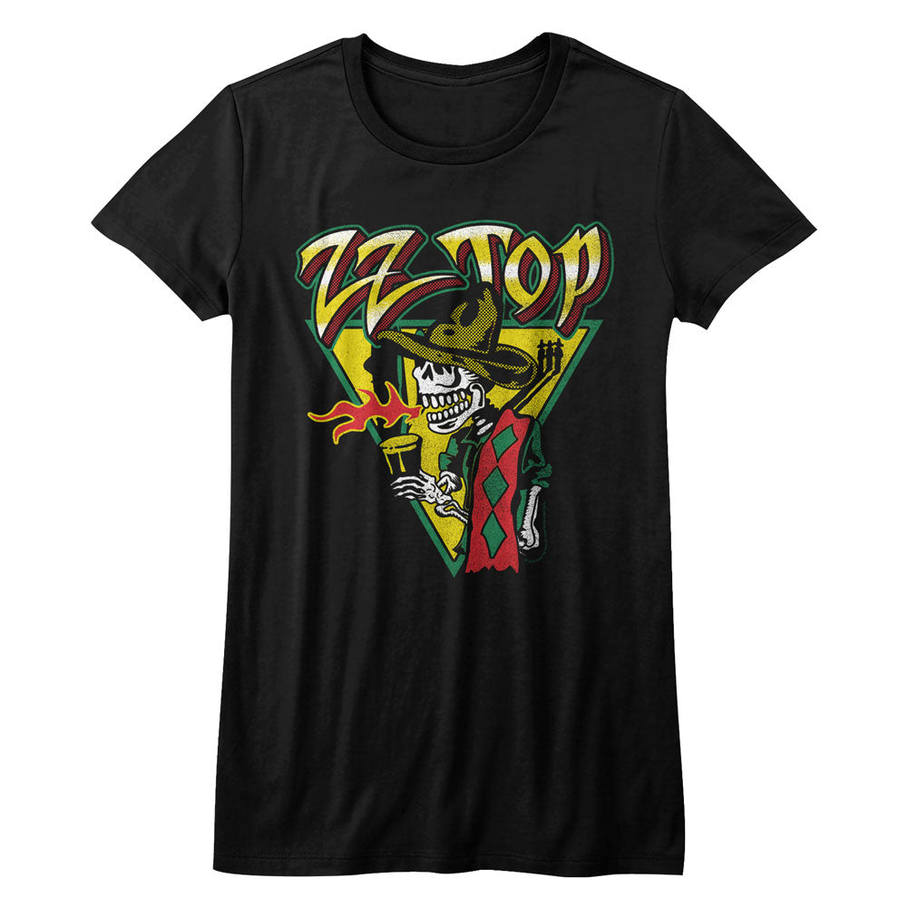 ZZ Top Dia De Los Mescalera Ladies T-Shirt