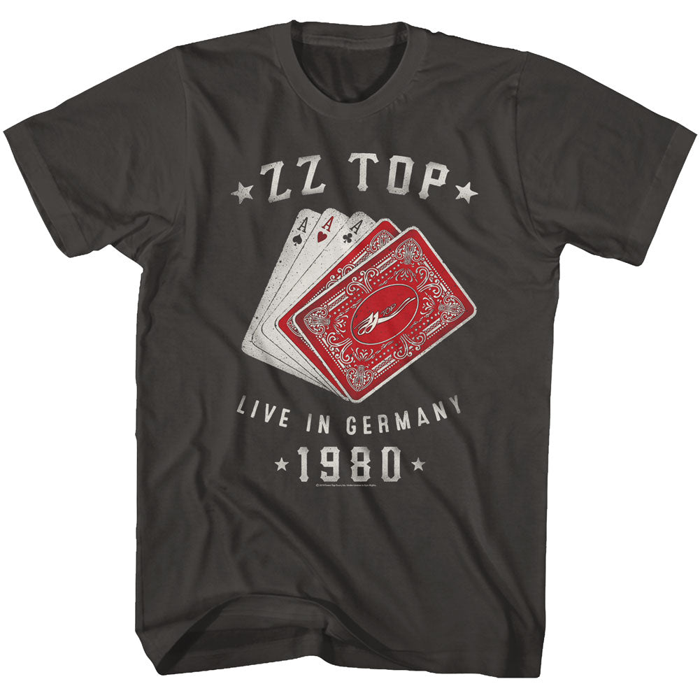 Zz Top Cards Adult T-Shirt