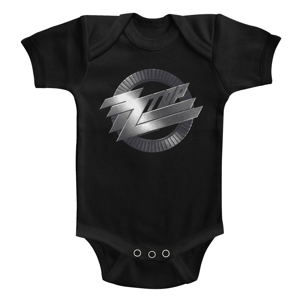 ZZ Top Metal Logo Infant Bodysuit