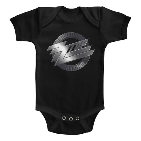 ZZ Top Metal Logo Infant Bodysuit